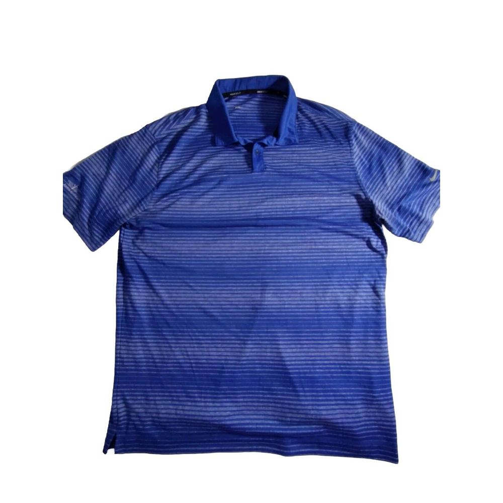 Nike Golf Polo Shirt Mens Xl Short Sleeve Blue